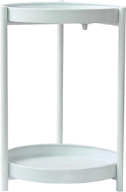 Tavolo per piante 2 livelli Mat con base metallica Tavolo supplementare Tavolo salotto Larghezza 31cm Altezza 43cm