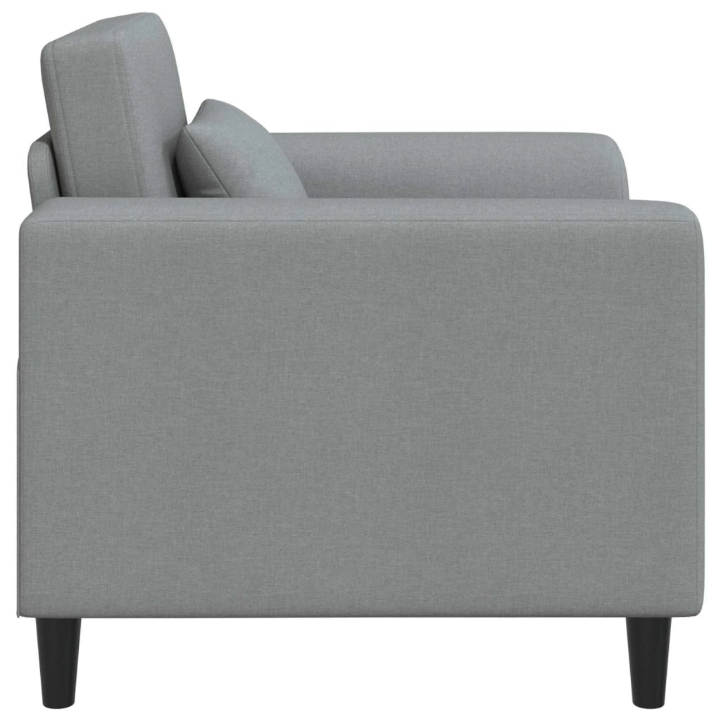 Poltrona-Divano Sedia-Poltroncina Grigio Chiaro Tessuto 791285