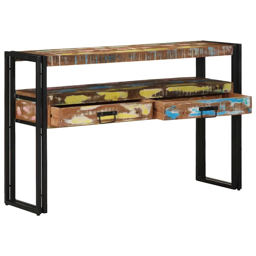 Tavolo consolle 120 x 33 x 75 cm Legno Recuperato Massello 4102741