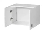 Pensile sopracappa Bianco frassinato con 2 ante Cm 60x33xh40