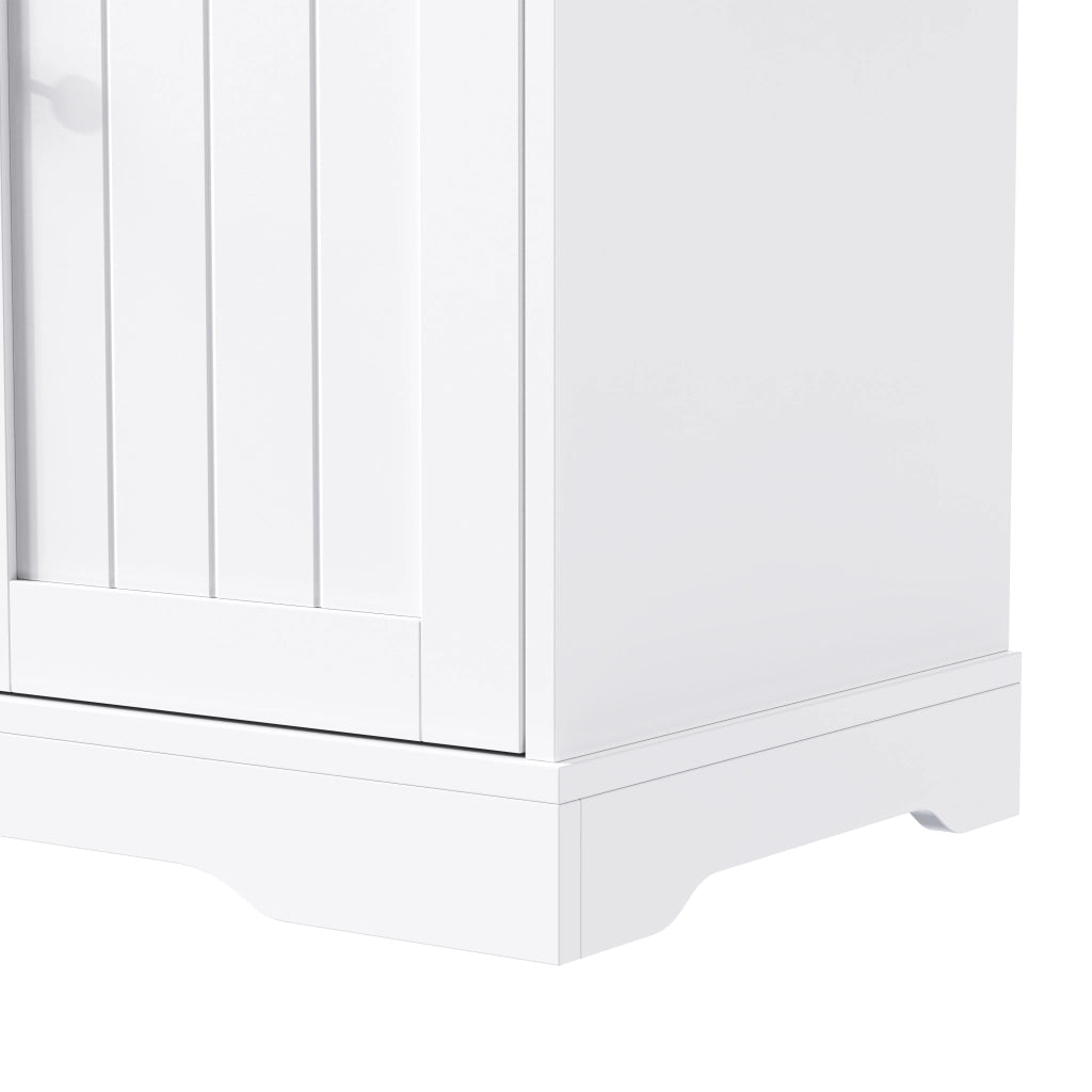 Credenza con 3 ante e 1 cassetto - per ingresso e soggiorno - in MDF - bianco naturale