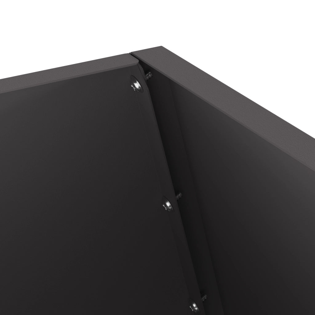 Focolare Nero 50x50x100 cm Acciaio