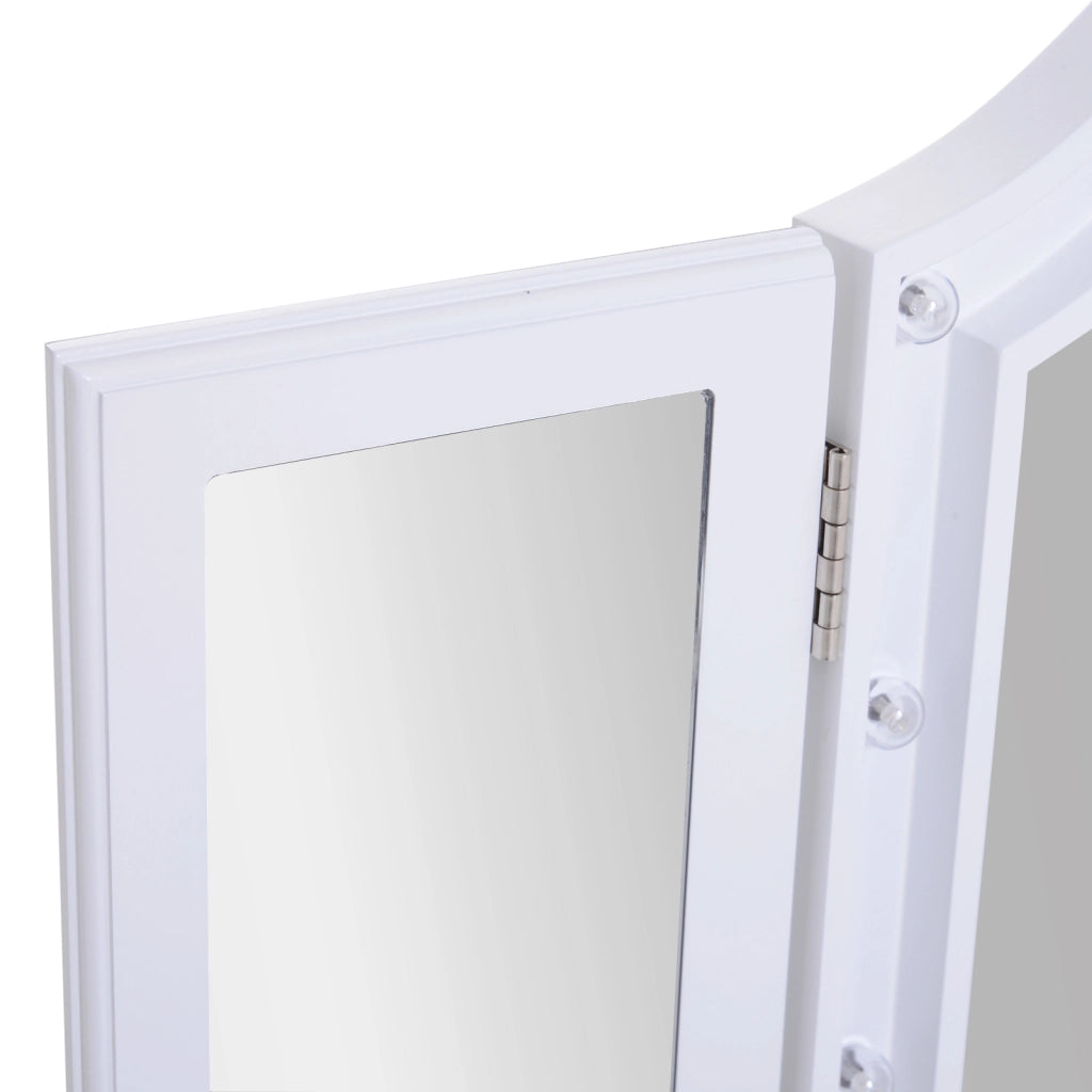 Specchietto da Trucco Illuminato LED Pieghevole ¨C zephmum ¨C 73x53.5x4.5cm