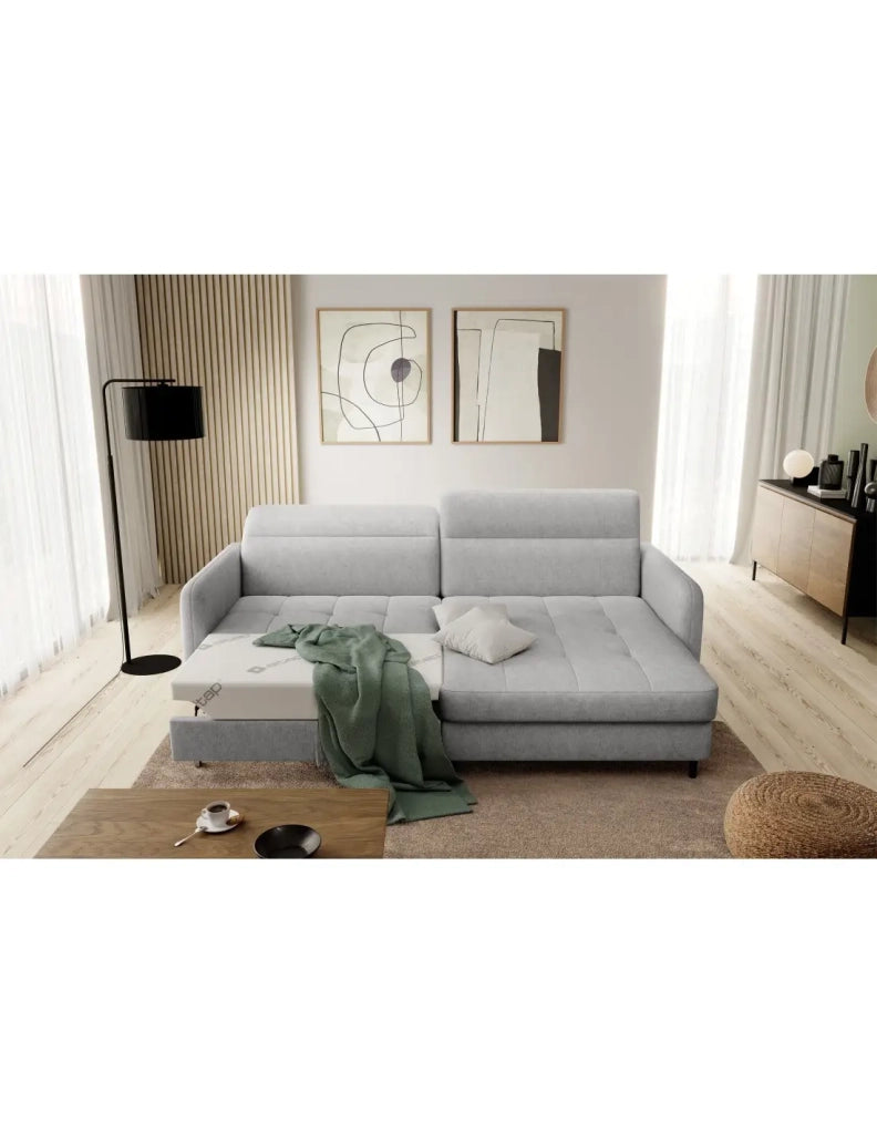 Divano ad angolo collezione GOUMSI colore Grigio chiaro