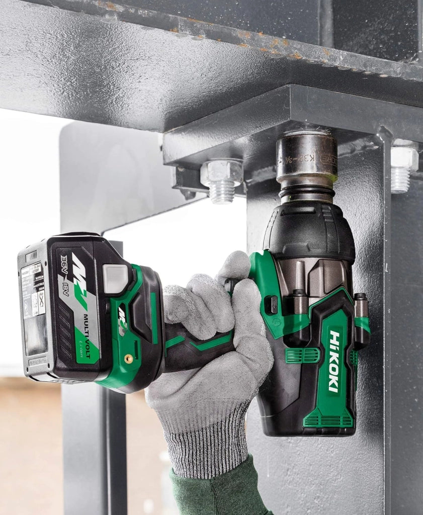 Avvitatore a Impulsi a Batteria - 36 V, 1/2" Brushless, 1050 Nm di Coppia, IP56, Luce LED, Impugnatura Ergonomica - Inclusa Valigetta di Trasporto - Senza Batteria e Caricabatterie