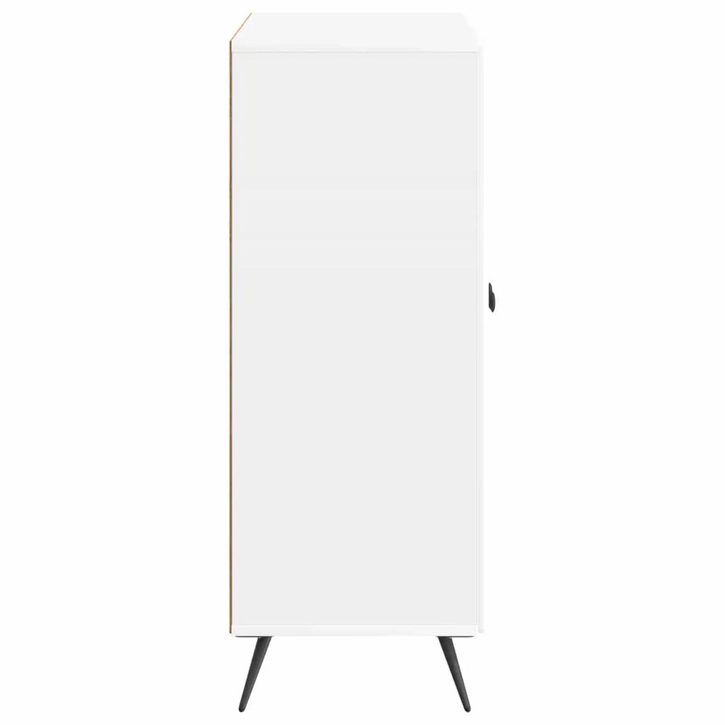 Credenza Bianco Lucido 66 x 34,5 x 90 cm Legno ingegnerizzato 895509
