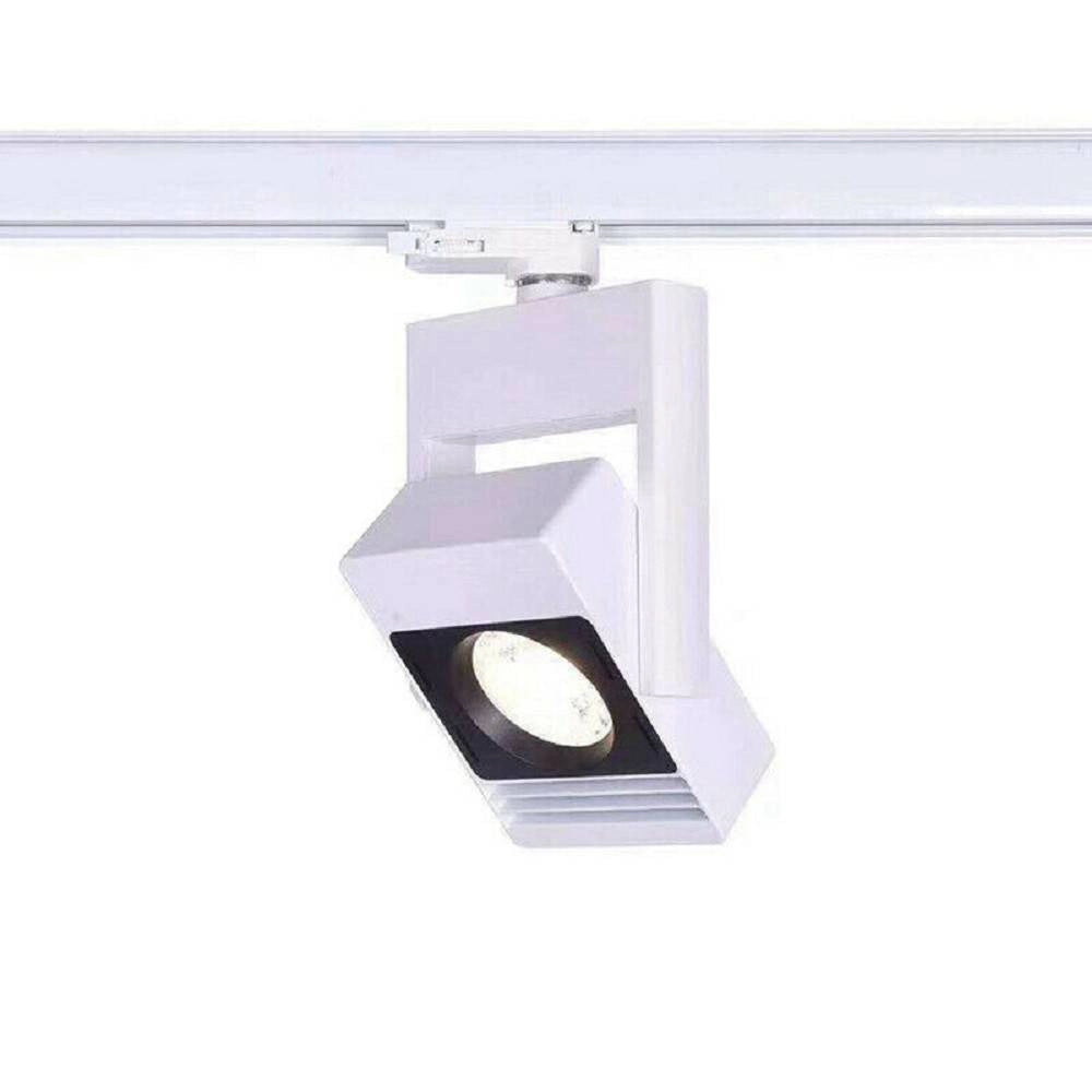 Trade Shop - Faro Proiettore Led Cob X Binario 30w Luce 6500k 4000k 3000k Orientabile F30w-5a -