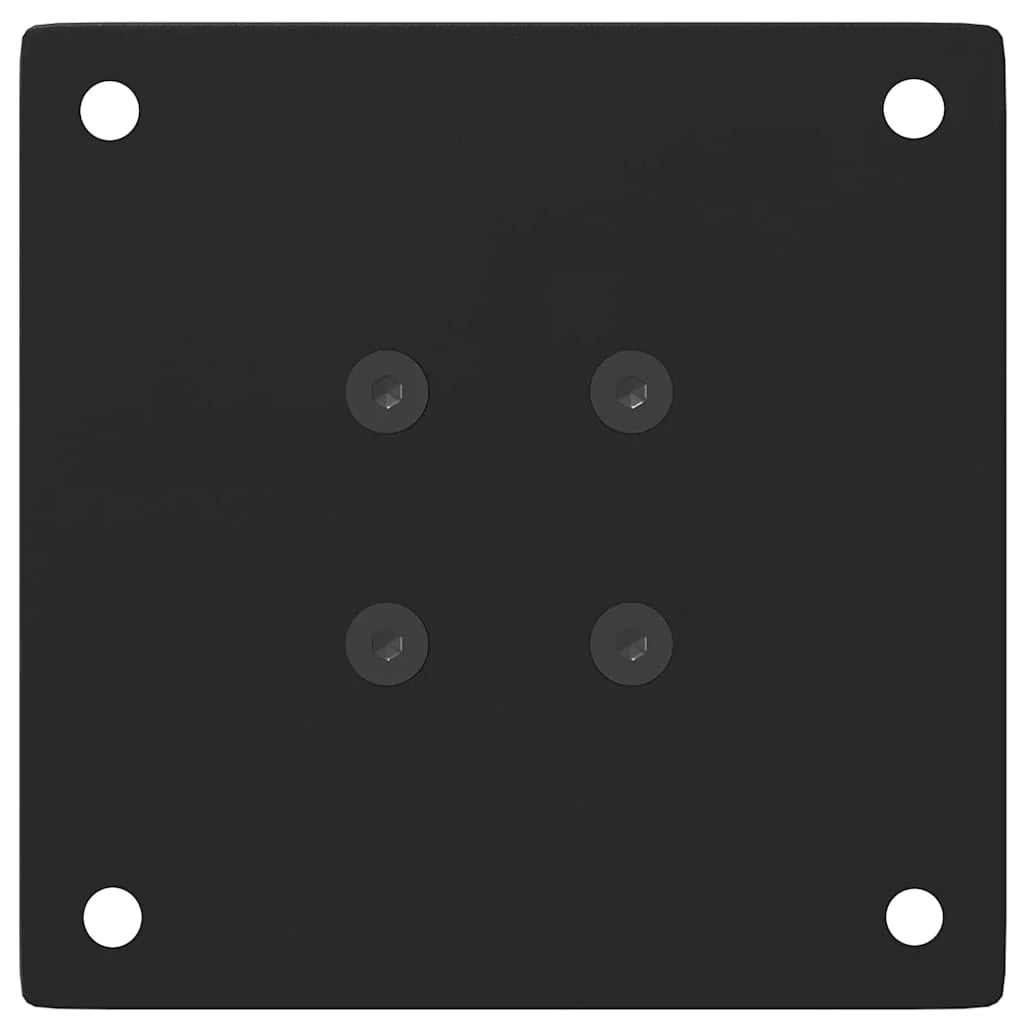 Set di 4 gambe regolabili per tavolino da caffè 42 x 40 x 40 cm design estetico moderno in acciaio nero 02_0056750