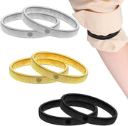 Mouwbandelette elastiche metalliche 6 pezzi - Armbande anti-scivolamento - Cinture per pantaloni - Per signori/donne - Resistente alla trazione e all'allungamento