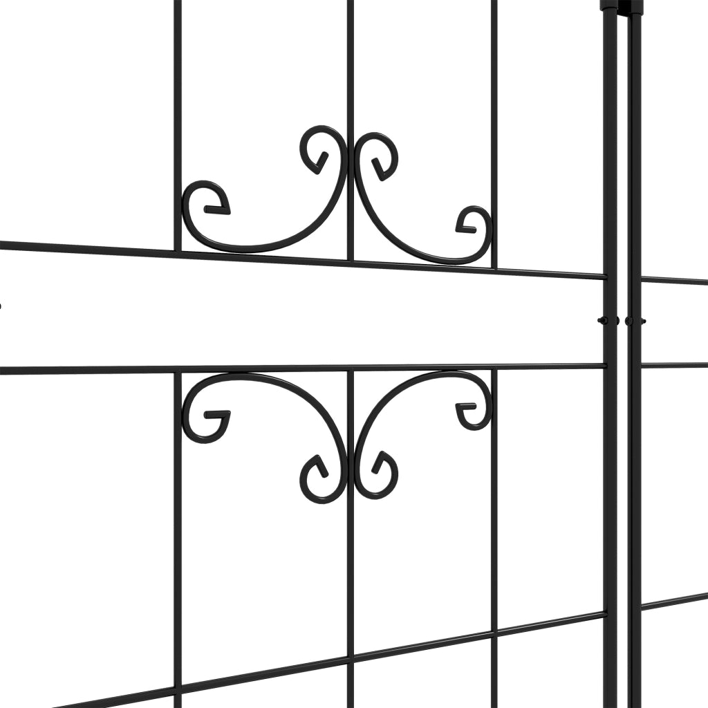 Griglia per piante rampicanti ¨C zephmum ¨C 2 pezzi, metallo, nero, 50x181 cm