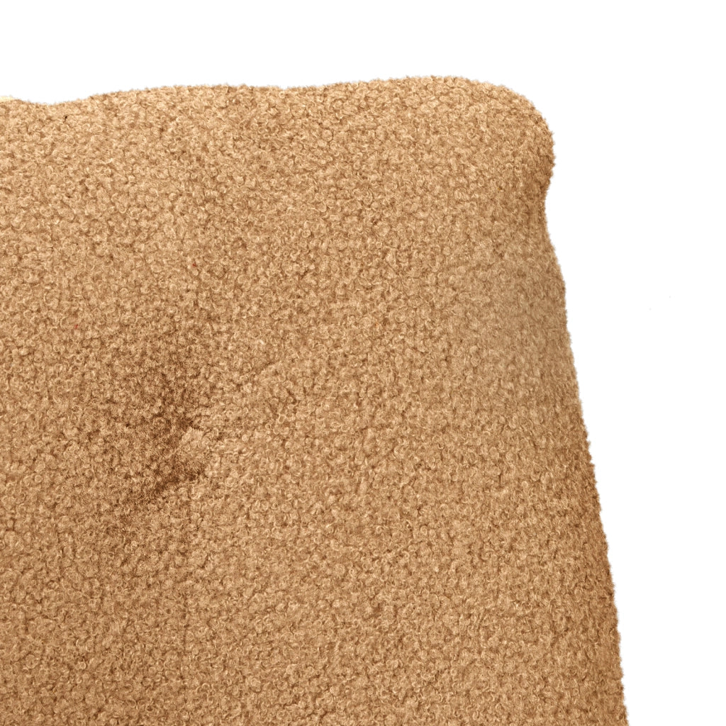 Poltrona Relax viDA XL Beige in Tessuto Simile alla Lana Ricci