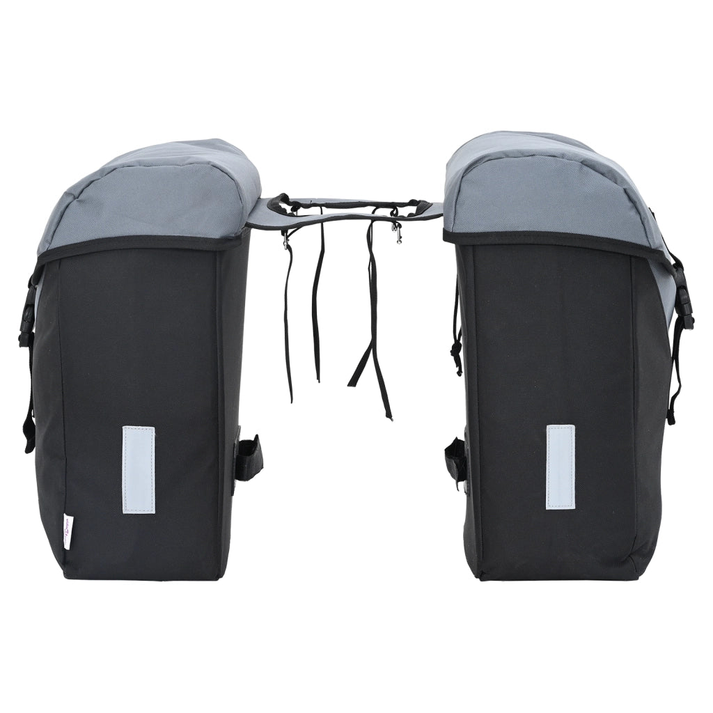 Borsa Pannier per Bicicletta Borse Doppie 35L Grigia