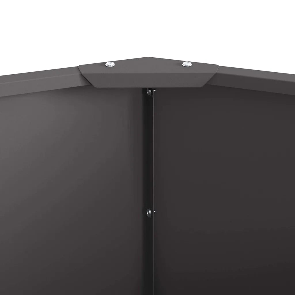 Fioriera Nero 90 x 90 x 35 cm Acciaio 883731