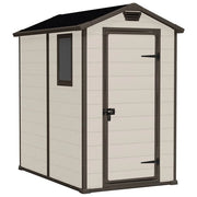 Keter 240025 Manor Casetta da Giardino in Resina con Finestra e Pavimento Incluso 130x192x198 cm colore Beige