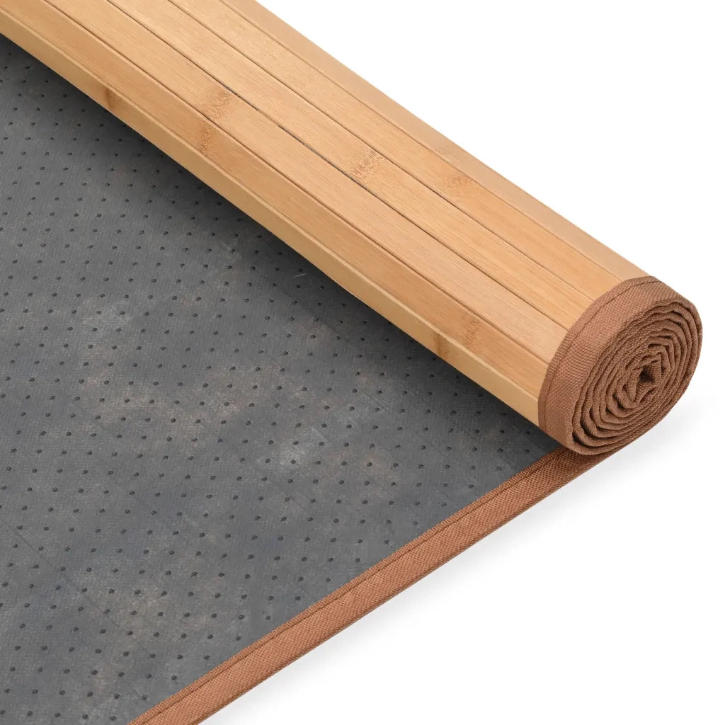 Tappeto in Bambù 80x300 cm Marrone 247206
