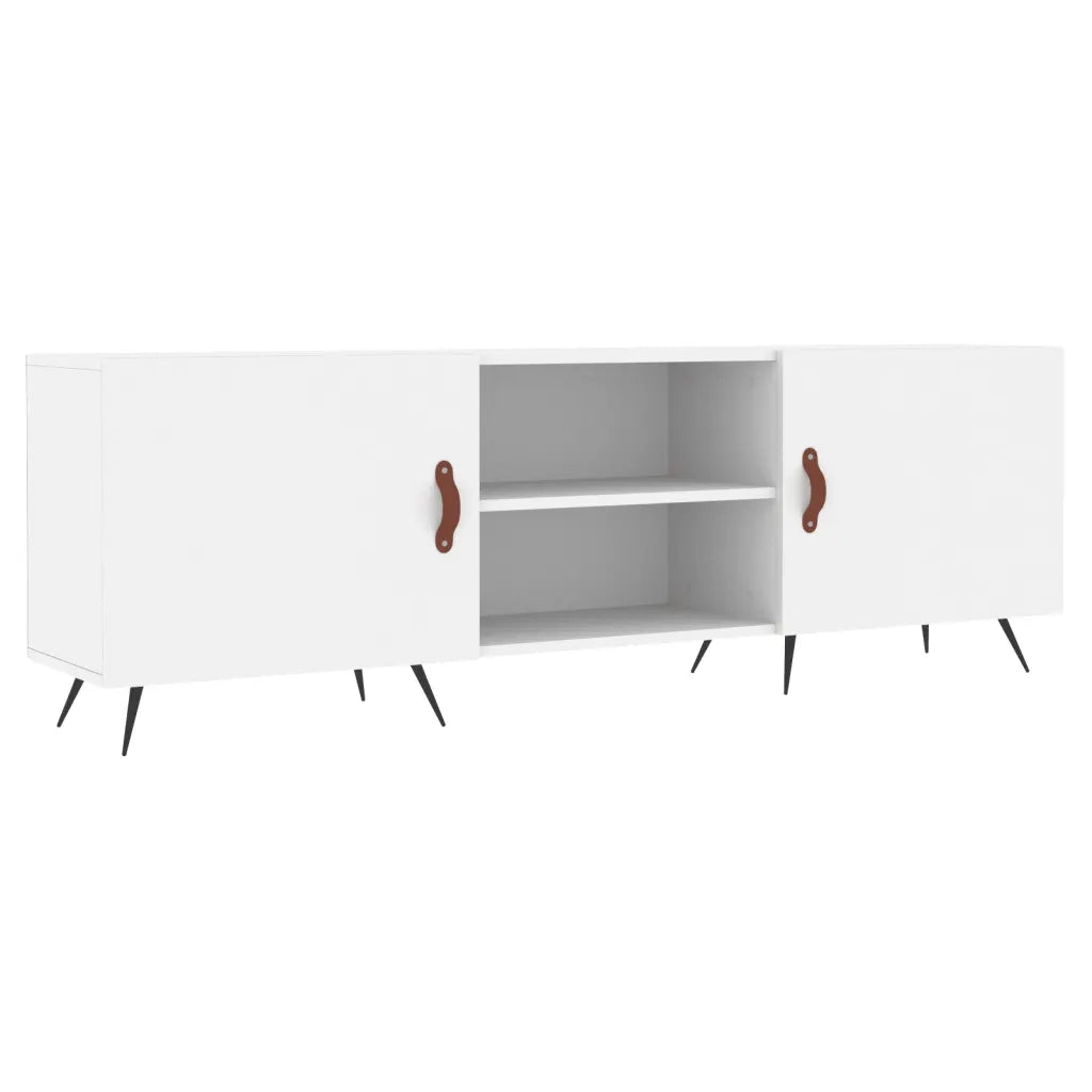 Mobile Porta TV Bianco 150x30x50 cm in Legno Multistrato 829068