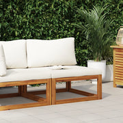 Divano Centrale Modulare Cuscini-Sofa Modulare-Divanetto Bianco Crema Massello Acacia