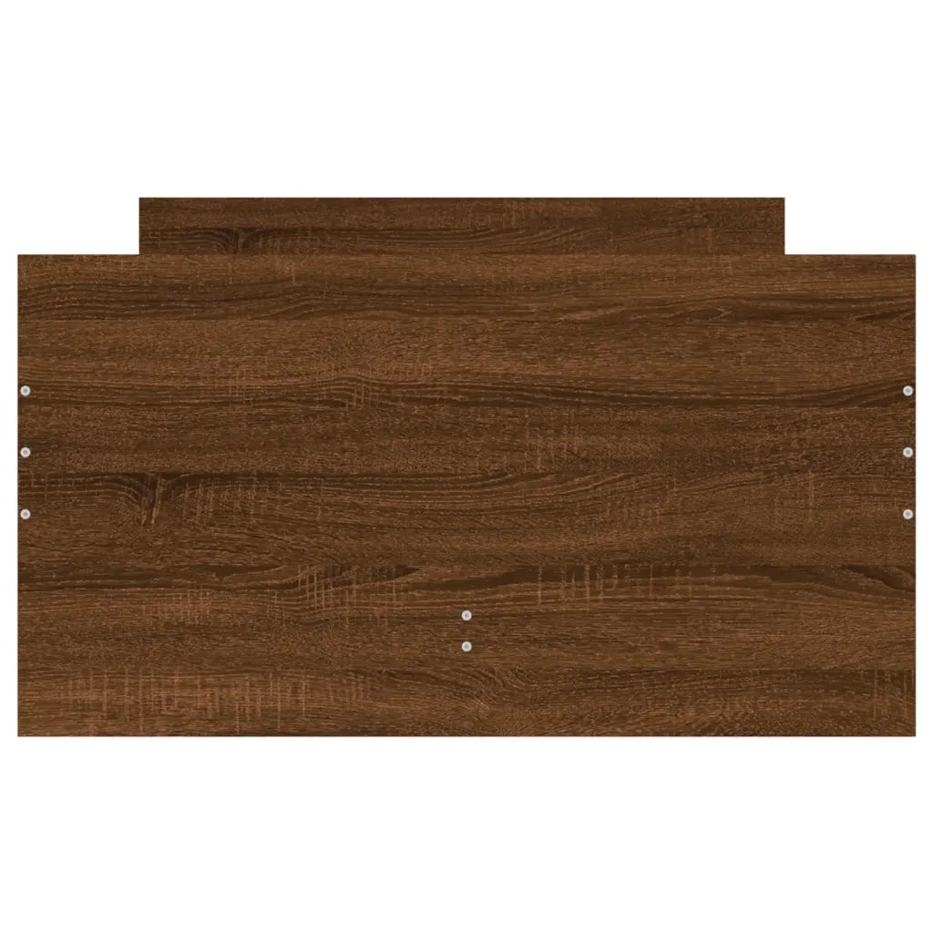 Letto singolo | Letto per adulti | Giroletto con Cassetti Rovere Marrone 75x190 cm Small Single