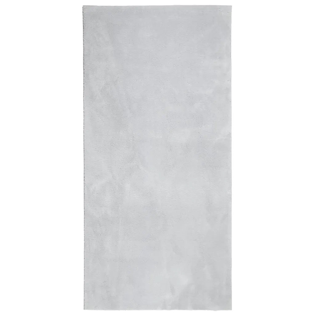 Tappeto a Pelo Corto HUARTE Morbido e Lavabile Grigio 100x200cm 375074
