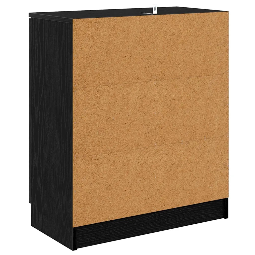 Sideboards 2 pcs Rovere Nero 60 x 30 x 70 cm Legno multistrato