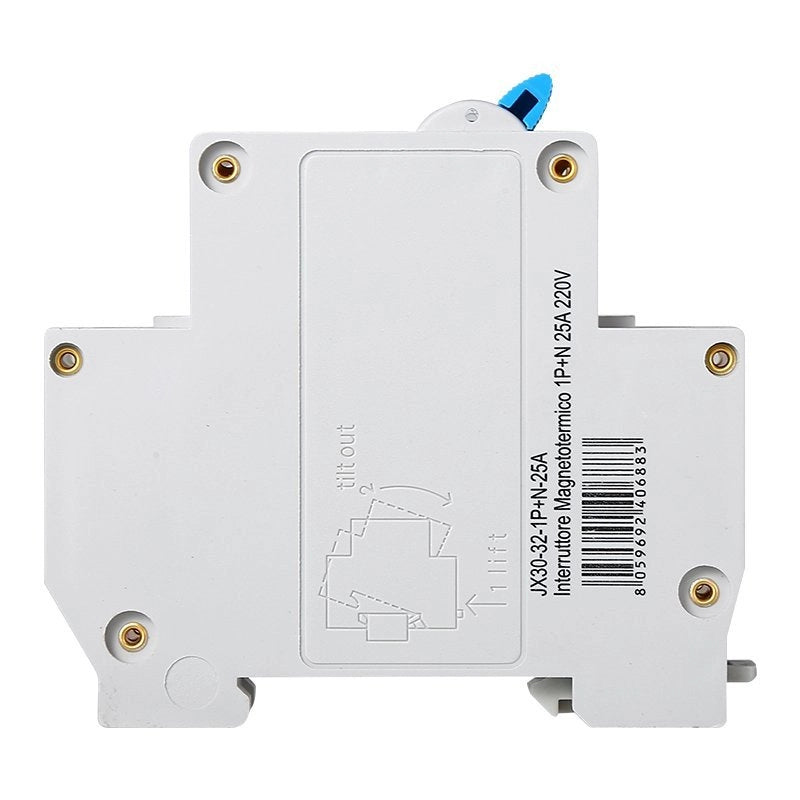 Interruttore Magnetotermico Automatico 1P+N 25A 4500A 220V Salvavita Stotz Occupa 1 Modulo DIN