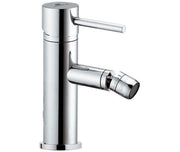 Miscelatore bidet senza scarico, linee minimal e tondeggianti, serie suvi