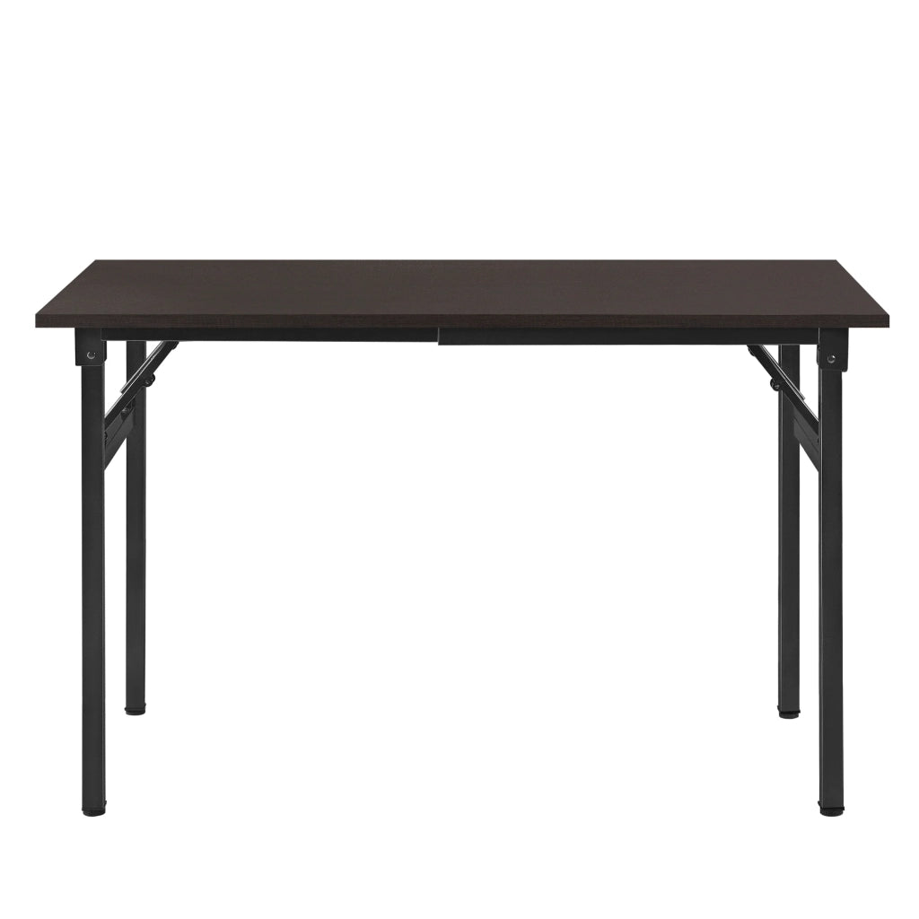 Tavolo da cucina/pranzo pieghevole altezza regolabile per 4 persone 120 cm marrone e nero 03_0004362