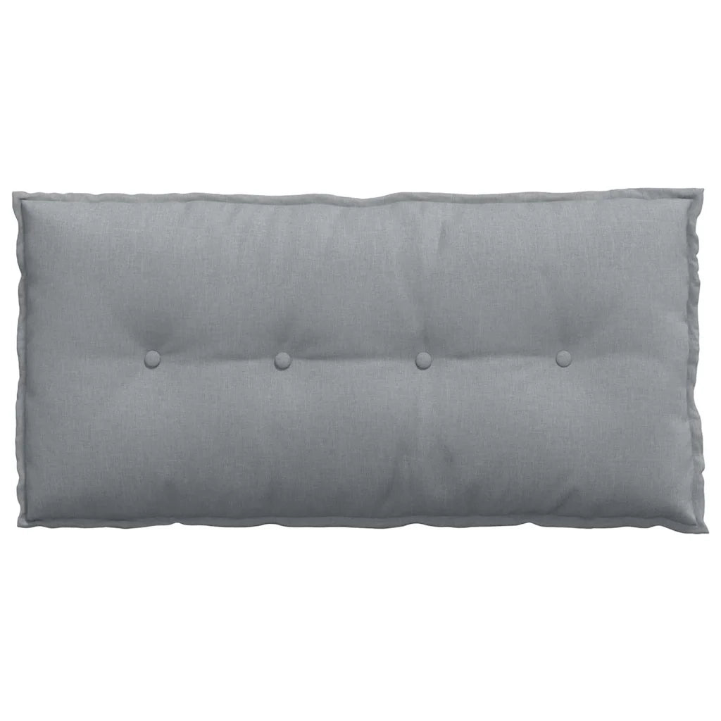Cuscino per Schiena | Cuscino dorsale Grigio chiaro 100 x 19 x 50 cm Tessuto