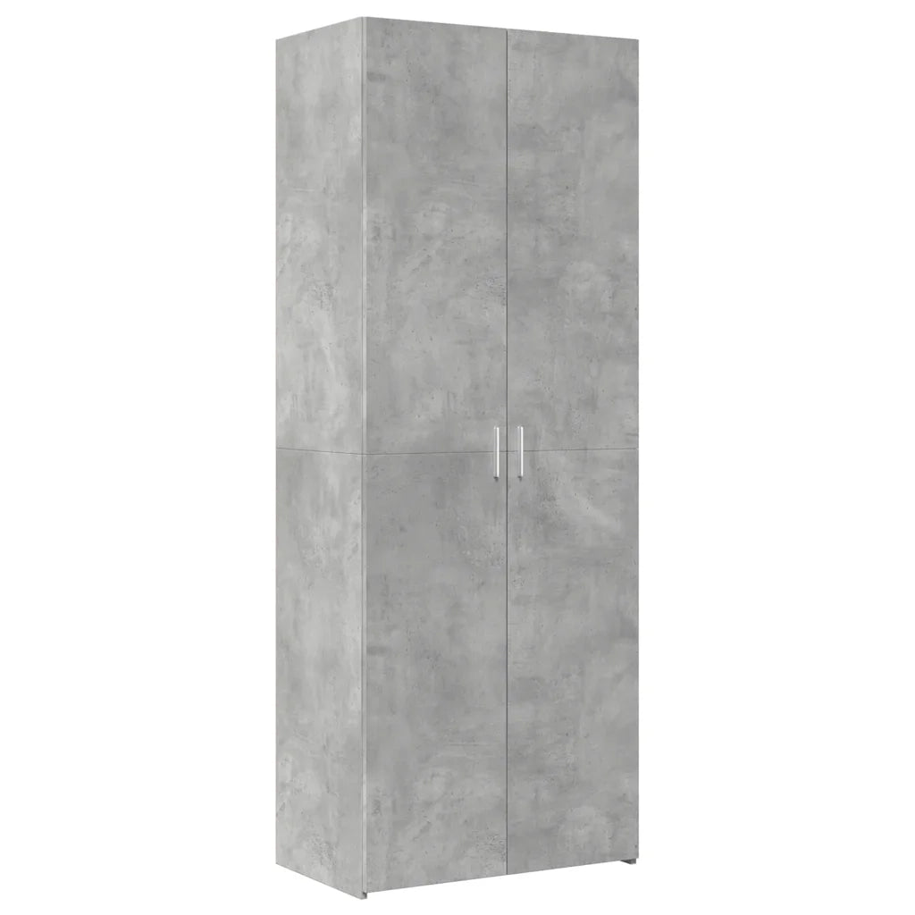 Armadietto Grigio Cemento 70x42,5x225 cm in Legno Multistrato CFW8973418