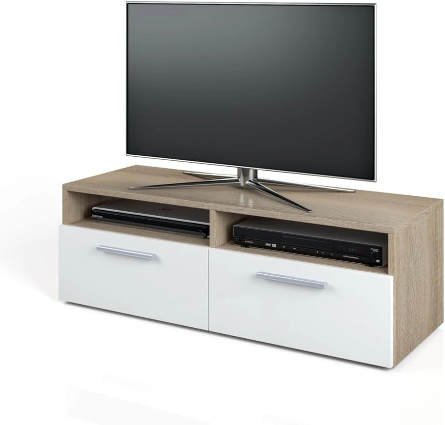 Mobile tv Diego, Sonoma, 95 x 38 cm, adatto come supporto TV con ripiani aperti