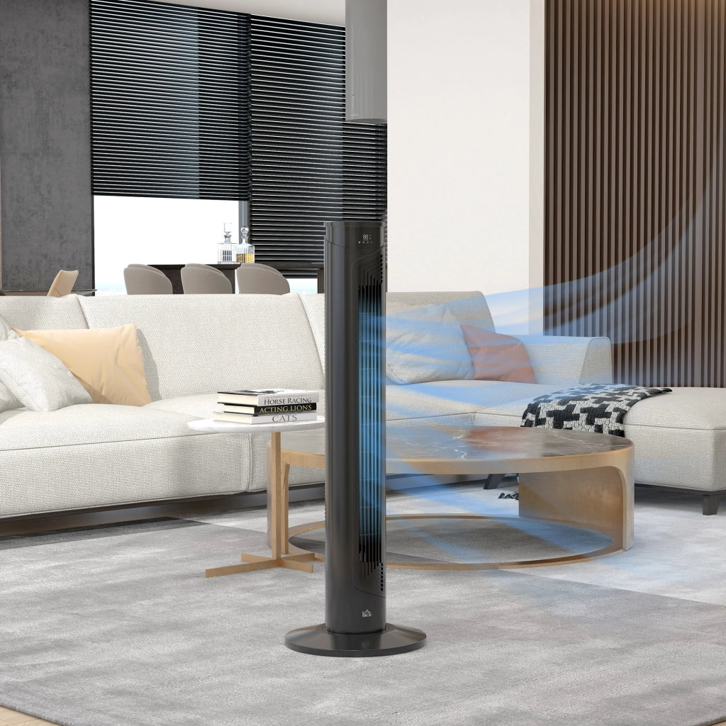 Ventilatore a torre con telecomando e timer ¨C zephmum ¨C 70¡ã oscillazione, 3 velocit¨¤, nero