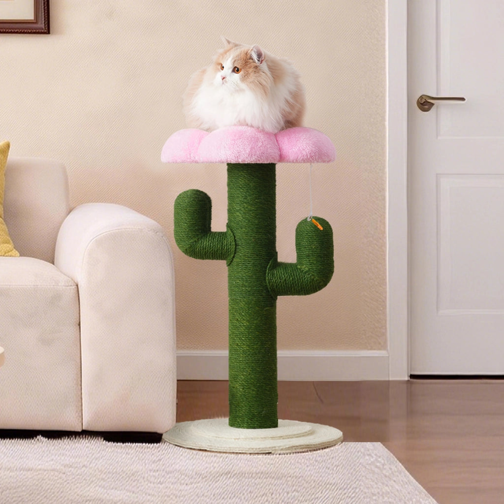 Tiragraffi a Forma di Cactus ¨C MINIMAL ¨C Verde, Sisal, 90 cm