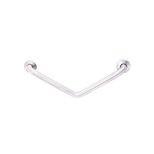 Barra diagonale coprimano bagno doccia disabili inox bianco nofer 15068.w