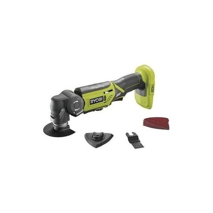 RYOBI R18MT-0 Utensile Multifunzione 18V Testa Orientabile 4 Posizioni Velocita' Variabile 6 Livelli Oscillazioni 10000-20000 rpm colore Nero