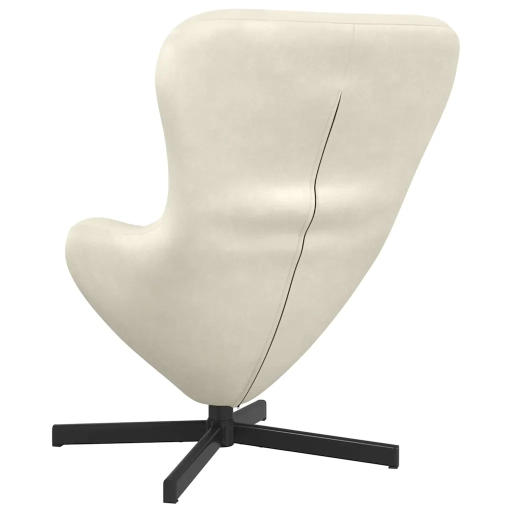 Divano Sedia-Poltrona uovo Crema 63 x 73 x 90 cm Velluto