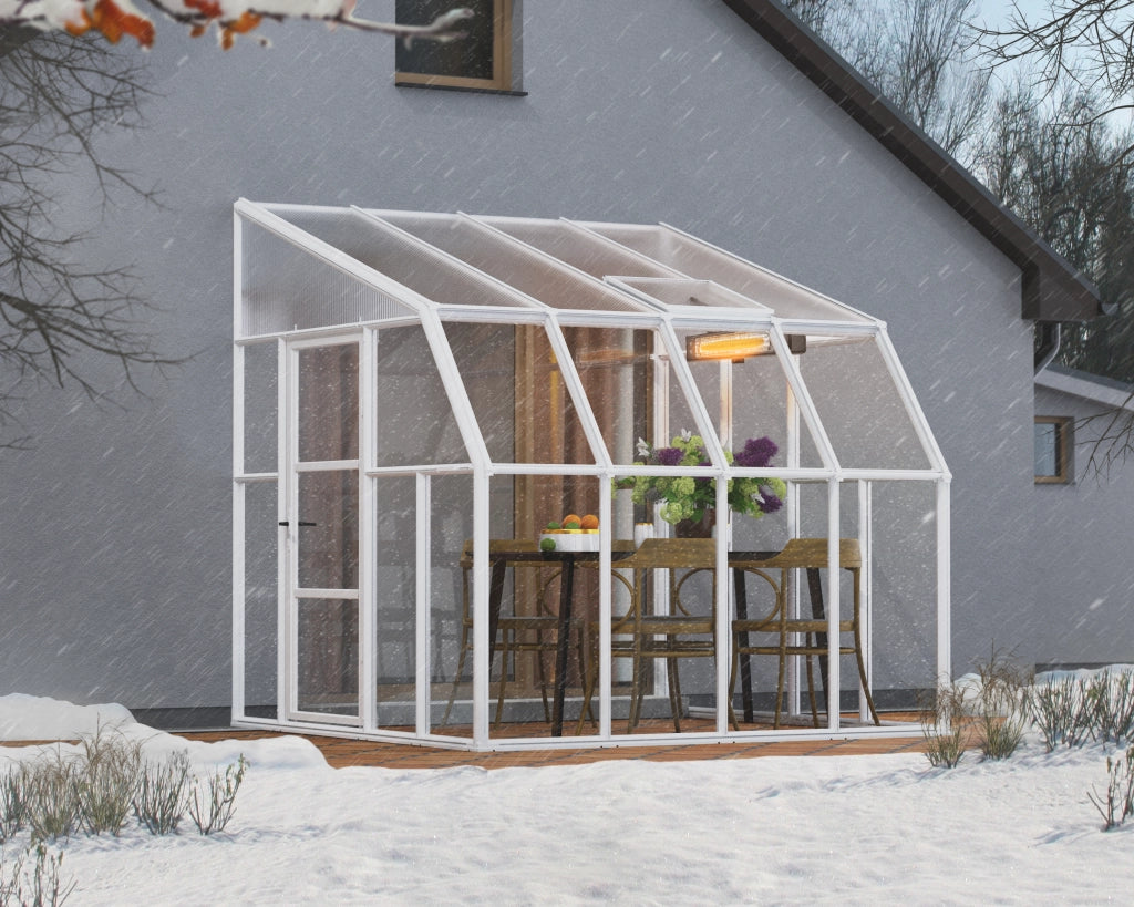 Veranda in Policarbonato Sun Room 2.7X2.7 m Bianco