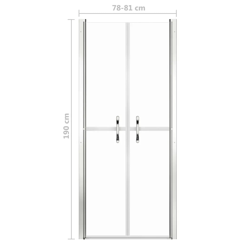 Porta per Doccia in ESG Trasparente 81x190 cm CFW3515983
