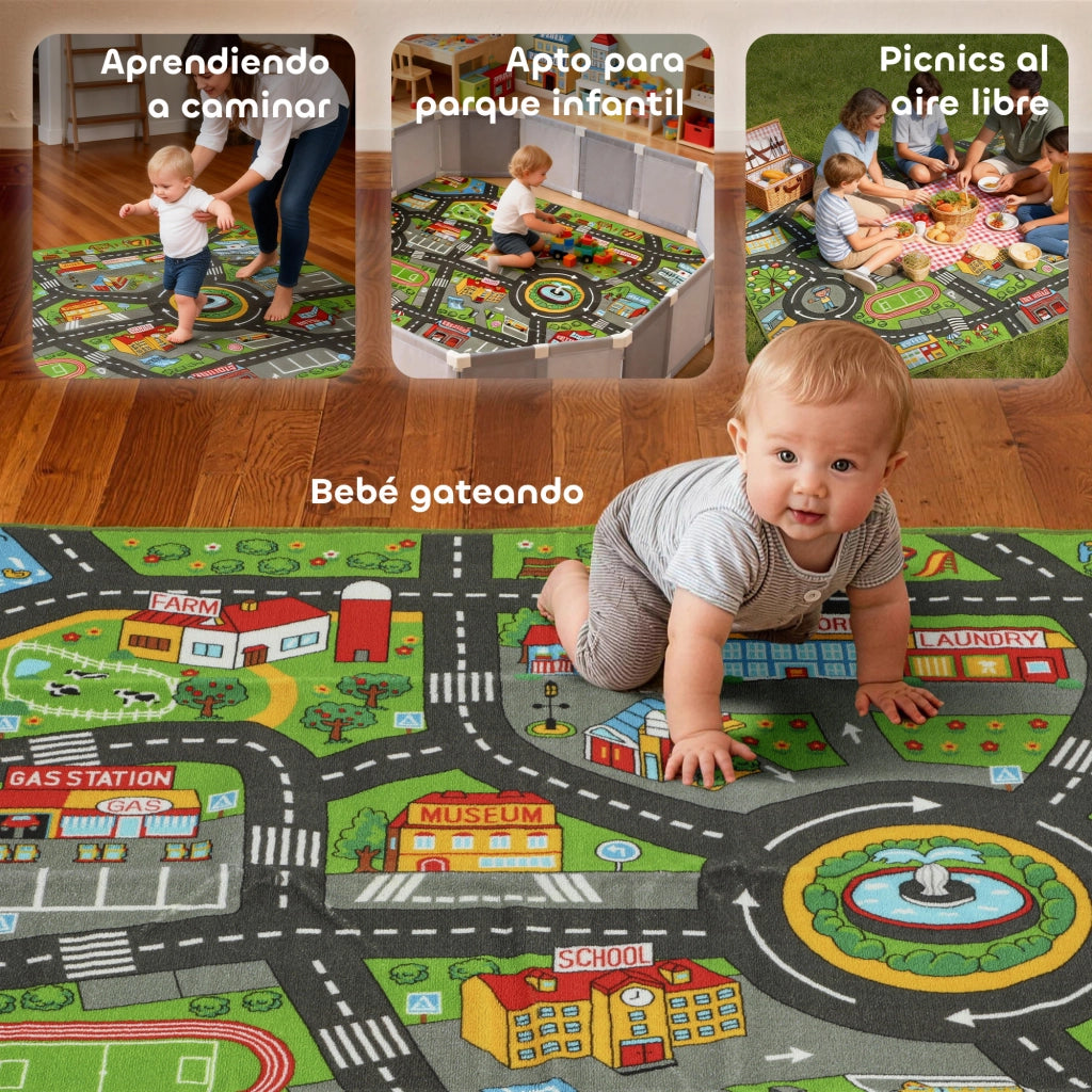 Tappeto Educativo Citt¨¤ Strada ¨C zephmum ¨C 200x150 cm