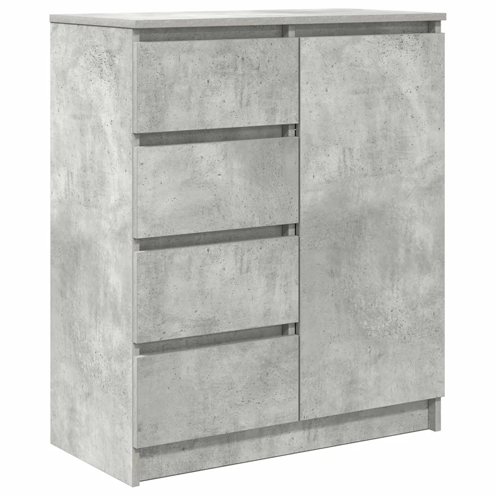 Credenza con Cassetti Grigio Cemento 71x35x84 cm in Truciolato 861583