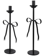 Set di candelabri in metallo (2 pezzi), candelabri da tavolo moderni con design a strisce, alta decorazione candelabri.