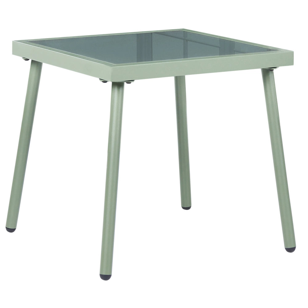 Set da giardino per esterni composto da poltrone a 2 posti e tavolino,verde e beige design elegante