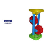 Trade Shop - Mulino Mare Con 2 Ruote Pale Spiaggia Gioco Estate Giocattolo Bambini 41 X 20 Cm -