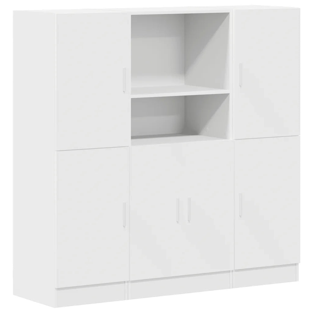 Set di Mobili da Cucina 3 pz Bianco in Truciolato 3324151