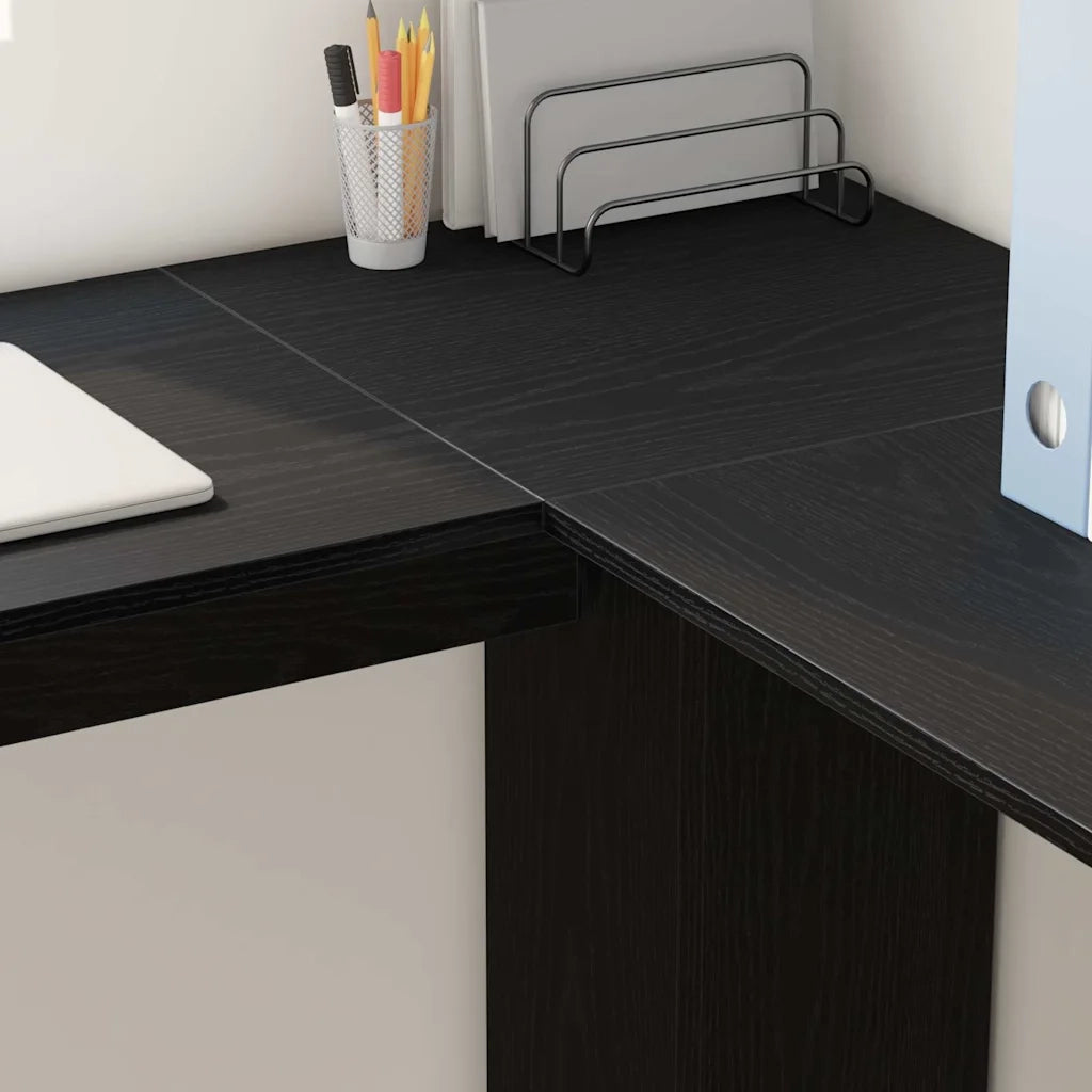 Scrivania ad angolo Rovere Nero 140 x 113,5 x 75 cm 869555