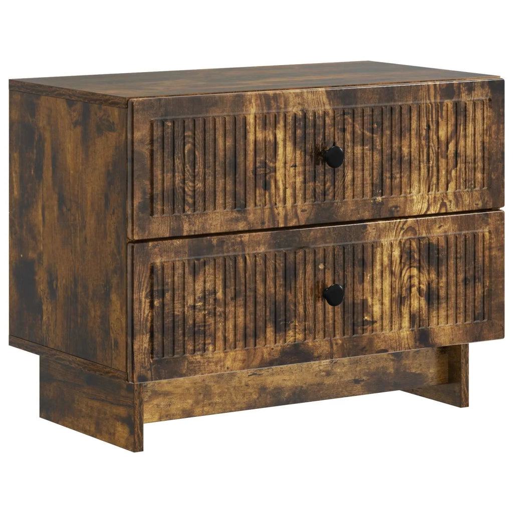 Armadio da Notte Rovere Fumo 62 x 34,5 x 47,5 cm 893860
