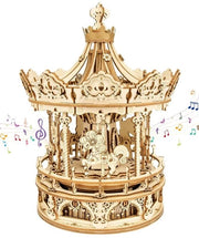 Puzzle musicale a scatola girevole per modellismo in legno - set di modellismo complesso - sviluppo delle abilità mentali - regalo romantico - per adulti, adolescenti, bambini