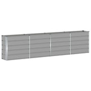Fioriera | Cassetta per fiori | Vaso Grigio chiaro 320 x 40 x 75 cm Acciaio