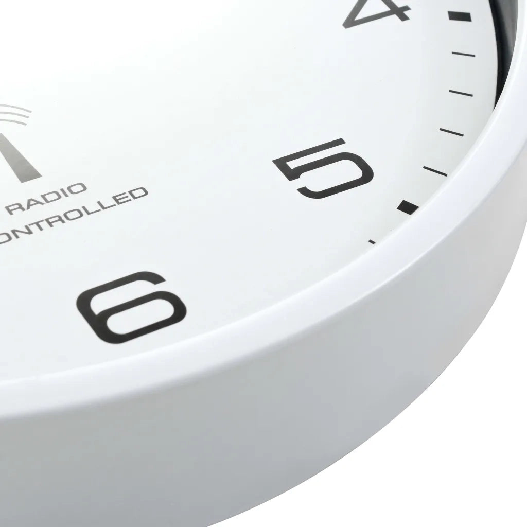 Orologio a Parete Radiocontrollato Movimento Quarzo 31cm Bianco CFW1627277
