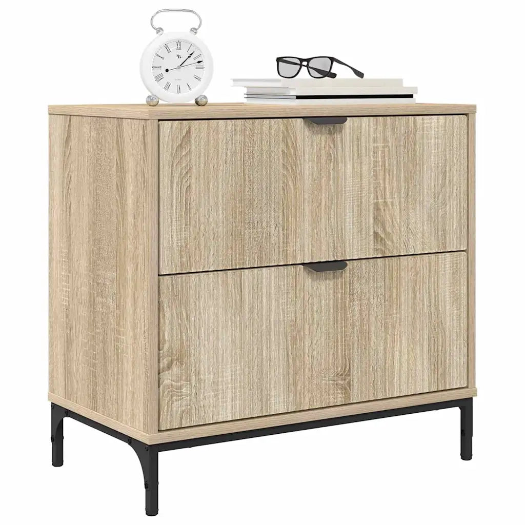 Comodino | Armadio da Notte | Mobiletto da notte rovere sonoma 63.5 x 36 x 61 cm Legno multistrato