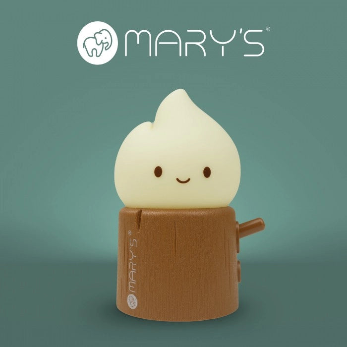 Lampada notte bimbi wireless LED marrone Mini Flamy Mary’s